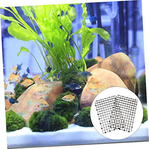 Mikikit 2pcs Gravel Aquarium Divider Wear-Resistant Isolation Plate for Fish Tanks Multi Under Gravel Board Easy Installation Splicing Circulation - color: Black