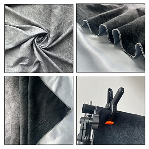 5x7ft Abstract Black Gray Portrait Photography Backdrops Photo Studio Prop Background for Children Adult - color: TT-S0308, size: 5x7ft
