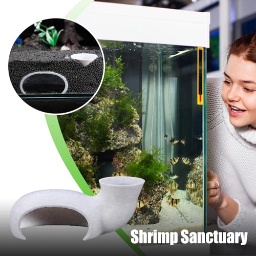 Shrimp Tank Ornament – Aquarium Fish Tunnel, Creative Fish Corner Cave | Unique Shrimp Shelter Decoration, Aquatic Pets Tank Cave Toys, Aquarium Hiding Spot for Fish, Shrimp, - color: C