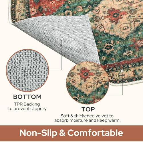 Daisy and Lavender Pink Floor Mat Bathroom Decor Kitchen Mat Home Decor Bathroom Rug Danish Pastel Non-Slip Rugs Front Indoor Doormat Floor Mat Easy Clean Shoe Scraper Patio Lawn 18x30 Inch - color: Color 4, size: 18*30inch