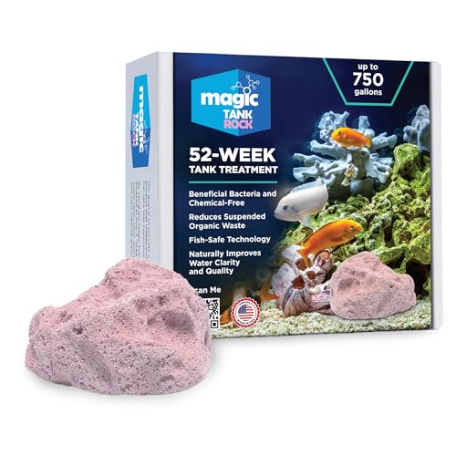 Fish Tank Rocks for Enhancing Water Clarity with Your Regular Cleaning Routine, Fish Friendly Aquarium Rocks, All Natural Aquarium Decor, Small, Up to 750 Gallons