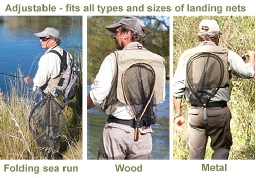 Smith Creek Net Holster, Belt-Mounted Landing Net Holder - color: Red