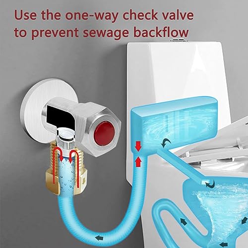 Joywayus Brass Check Valve 1/2" Male to 1/2" Female Thread One Way Non Return Backflow Preventer Check Valves (Pack of 2) - size: Male to Female