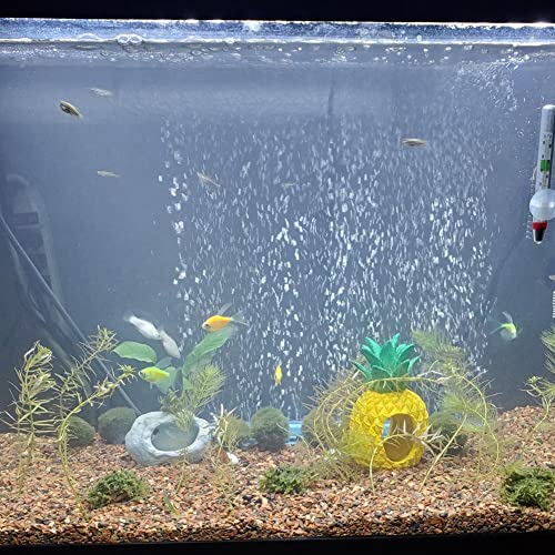 Fish Tank Air Bubble 2-Piece Aquarium Mineral Air Bubble Air Stone Bar Hydroponics 16-Inch, Green/Blue