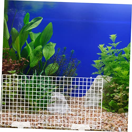Yardwe 1set Fish Tank Bottom Divider Plate Isolation Grid Cups Semi-Transparent Aquarium Separation Board for Breeding and Water Circulation