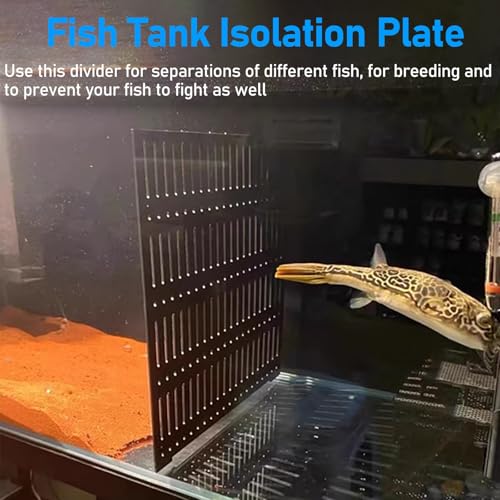 Acrylic Aquarium Divider - 35x40cm Fish Isolation Grid Board with Suction Cups, Ideal for Breeding and Separating Sick Fish, Durable Partition for Large Aquariums - size: 35x40cm/13.8x15.7in