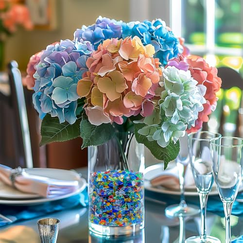 HappyFiller 1.3 LB Crushed Glass Sand Broken Fire Glass Pieces Crush Terrarium Rocks Stones for Resin Art,Crafts,Fire Pit,Succulents,Vase Fillers,Candle Holder Filler,Mixed Color - color: Mixed