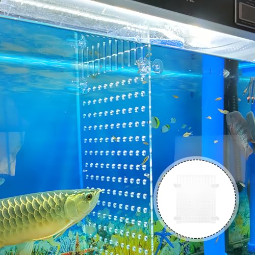 Aquarium Fish Tank Divider 11.81X9.84 Inch Clear Acrylic Isolation Board Transparent Tank Separator for 10-20 Gallon Aquariums Breeding and Separation