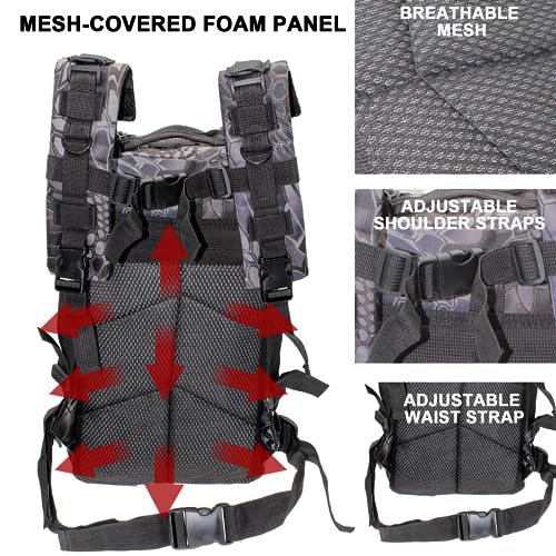 Lightweight Fishing Tackle Backpack Professional Water-Resistant All-in-One Rod Holder & Gear Storage - color: Black