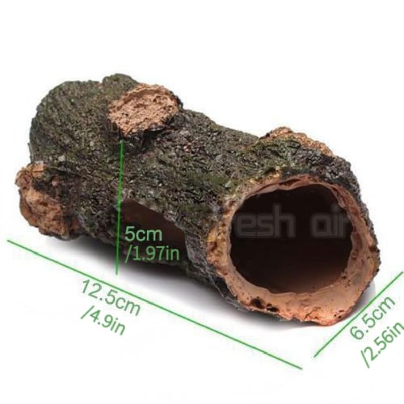 Aquarium Ornament Hollow Hole Log Tree Tunnel Cave Fish Tank Decoration Big Size