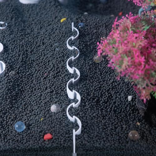 Fish Tank Fence - Aquarium Substrate Divider, Gravel Barrier Panel | Separation Grid for Tank Decoration, Underwater Landscaping Wall for Sand Isolation, Divider for Setup - color: A