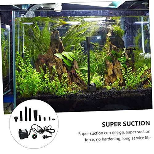 Toddmomy 2 Sets Submersible Pump with LED Lights Flow for Fish Tank Outdoor Fountain Miniature Pump Silent Design US Plug Voltage