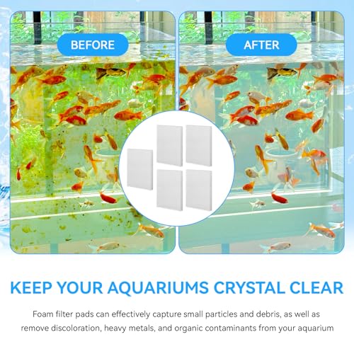 Magluv C2 Poly Foam Pad Fit for Fluval C2 Power Filter White Filter Foam Aquarium Filter Pad Media Replacement, 14008, 5-Pack (C2) - color: C2