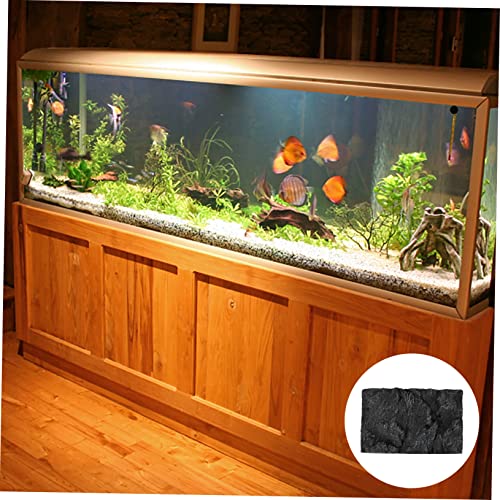 3D Rock Aquarium Background Board for Fish Tank Waterproof Decoration 45x28cm Easy to Install Suitable for Reptiles