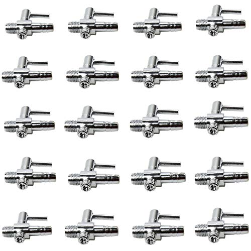 AQUANEAT Aquarium 1 Way Thread Valves, Air Flow Control Valves, Manifolds Distributor for Pumps Fish Room Air Systems,60pcs - size: 3 packs