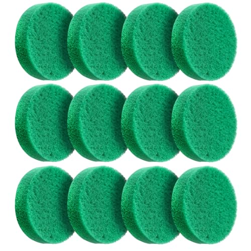 SaferCCTV 12Pcs Fine Filter Pads Water Polishing Pad Compatible with Fx4, Fx5, Fx9, Aquarium Filter Canister Filter Cotton Replacement Pad - color: Green, size: 12Pcs