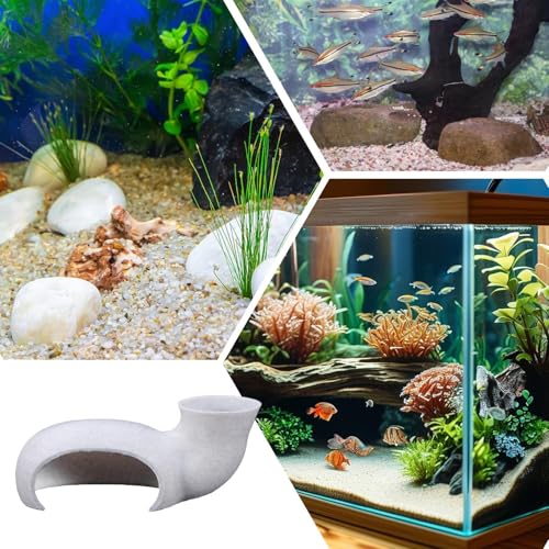 Shrimp Tank Ornament – Aquarium Fish Tunnel, Creative Fish Corner Cave | Unique Shrimp Shelter Decoration, Aquatic Pets Tank Cave Toys, Aquarium Hiding Spot for Fish, Shrimp, - color: C