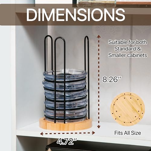 2PC Tumbler Lid Organizer, Detachable Cup Lid Organizer for Simple Modern Tumbler/Yeti Tumbler/Stanley Tumbler Lids, Holds up to 20 Lids, Cup Organizer for Kitchen Organizers and Storage