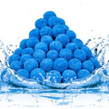 TTQ Pool Filter Balls for Sand Filter Systems, 3.3 Lbs Reusable Polyester Fiber Filter Media, Blue Filter Balls for Above Ground and Inground Pools
