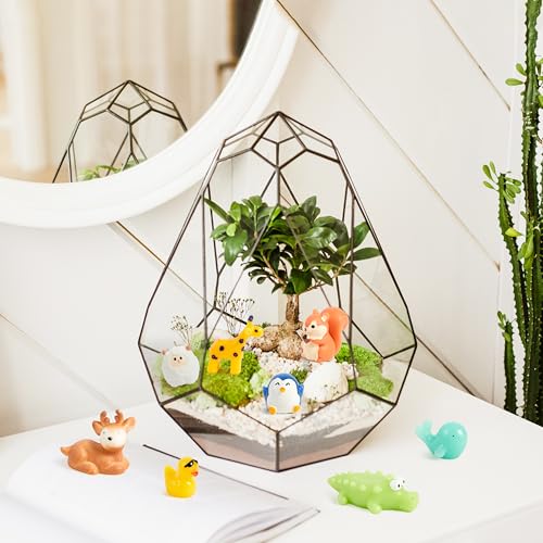 JOYIN 50 Pcs Mini Resin Animals Figures, Mix Resin Animals Figurines for Fairy Garden Accessories, Dollhouse Decorations, Slime Charms for Crafts, DIY Miniature Scenes, Birthday School Party Favors - style: Mix Animals