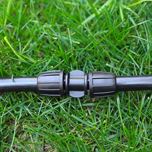 10 Pack 1/2 Inch Drip Irrigation Coupling Connectors (1/2" ID x 0.65" OD) - 1/2'' Drip Line Anti-Drop Barbed Locked Straight Connectors for 1/2 Inch Drip Tubing Garden Irrigation System - size: 1/2 inch Coupling