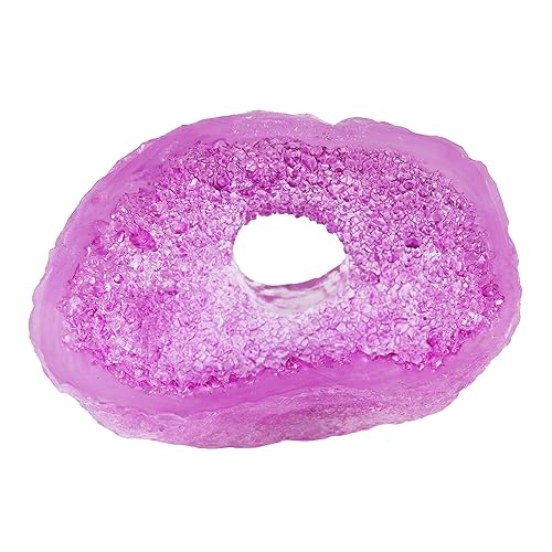 Penn-Plax Deco-Replicas Crystal Cave Aquarium Decor - Crystal Ornament with Hiding Space - Ideal for Territorial Fish - Durable Resin for Fresh & Saltwater Tanks - Amethyst Purple, 3.9 x 2.8 x 4.2 in - color: Amethyst Pink