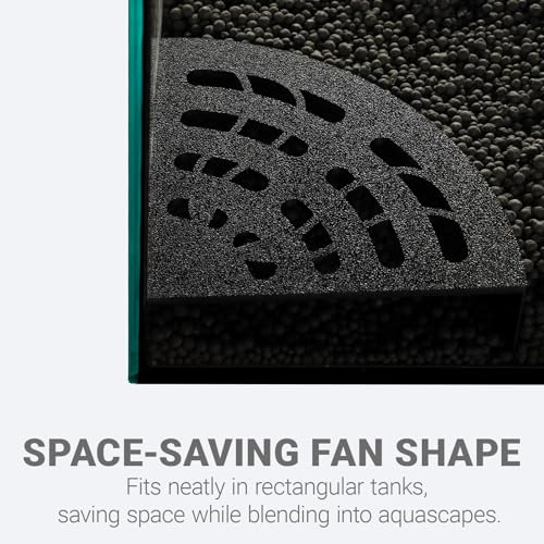 Shrimp Cave 2-Pack – Space-Saving Fan-Shaped Aquarium Cave Decor with 180° Wide-View Design, Compact Fish Tank Accessories for Cherry/Dwarf Shrimp (Black)