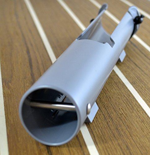 Riveted Rod Holder | Gray | Gimbal Pin for Nets, Gaffs, and Offshore Fishing Rods