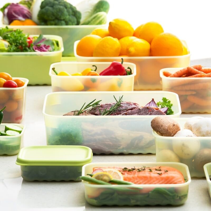LocknLock Fresh-Block Plastic Food Storage Container | Produce Storage Containers for Fridge | Vegetable & Fruit Storage Containers for Fridge, Airtight Storage, Microwave & Dishwasher Safe, 760ml - size: 760ml