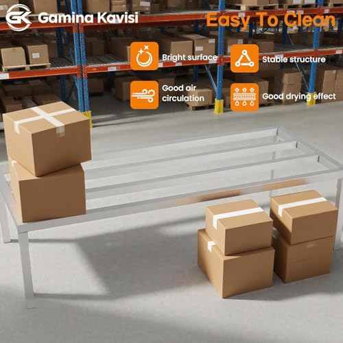 Aluminum Dunnage Rack, Storage in Restaurant, Versatile for Industrial, Commercial & Home Storage Dunnage,Dry Brine Rack 12"x20"x36" - size: 36 IN