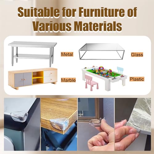 10pcs Corner Protector Baby, Baby Proof Corners and Edges, Clear Table Corner Covers Baby, Corner Guards for Table Edges & Sharp Corners (10pcs Round) - color: 10pcs Round