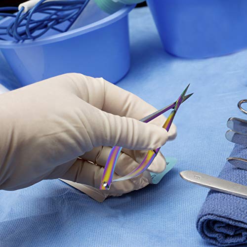 Premium Titanium-Coated Curved Microdissection Scissors: Precision point scissors for training and educational use.