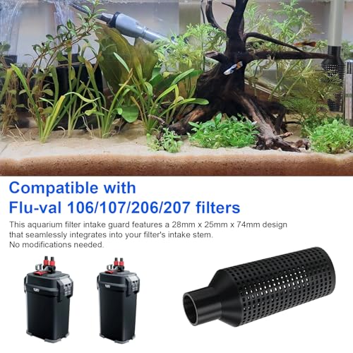 Aquarium Filter Intake Guard Replacement for Flu-val 106/107/206/207, Fish Tank Canister Filters Cover Protect Aquatic Life, Aquarium Intake Filter - 1 Pack