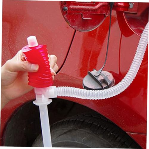 Generic 2 Pcs Manual Fuel Transfer Siphon Pump for Cars Oil Siphon Hose Kit with Water Syphon Hose Automotive Oil Changing Tool for Gasoline Barrel Pump