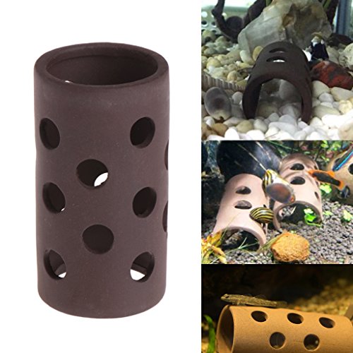 Aquarium Decorations Fish for Tank Ceramic Tube Breeding Cave for Ornaments for Shrimp Cichlid for Play Hide R Heater Light Thermometers Gravel Sand Filter Filter Light Heater