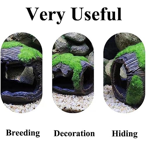 Fish Tank Accessories Decorations, Aquarium Hideout Cave for Betta, Fish Tank Ornament 3.5" - color: Small Cask