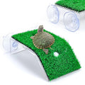 Keedolla Small Turtle Basking Platform Simulation Grass Turtle Ramp, Turtle Resting Basking Dock Floating Décor for Aquatic Turttle Reptile Frog Terrapin