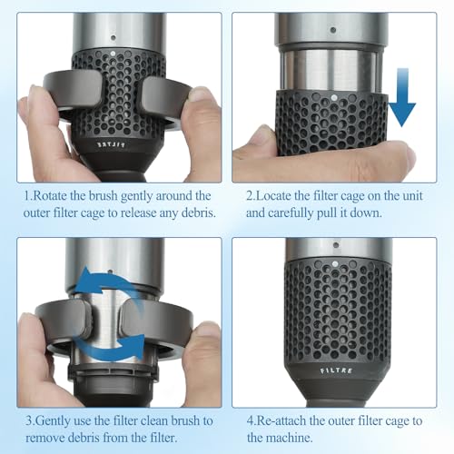 Filter Cleaning Brush for Dyson Airwrap, Filter Cleaning Brush Replacement Attachment Compatible with Aiwrap Styler HS01/05/08
