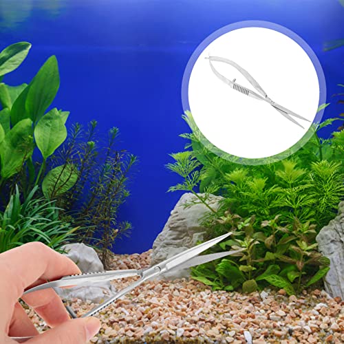 Balacoo Aquascaping Spring Scissors Stainless Steel Water Plant Aquarium Trim Tool