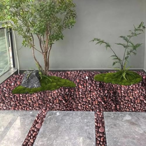 FANTIAN 10 lbs Red River Rocks, 1-2 Inch Polished Pebbles for Indoor Plants, Decorative Rocks Stones for Landscaping, Vases, Aquariums, Fountains, Pathways, Backyard and Garden - color: Red, size: 10 lbs, 1-2 Inch
