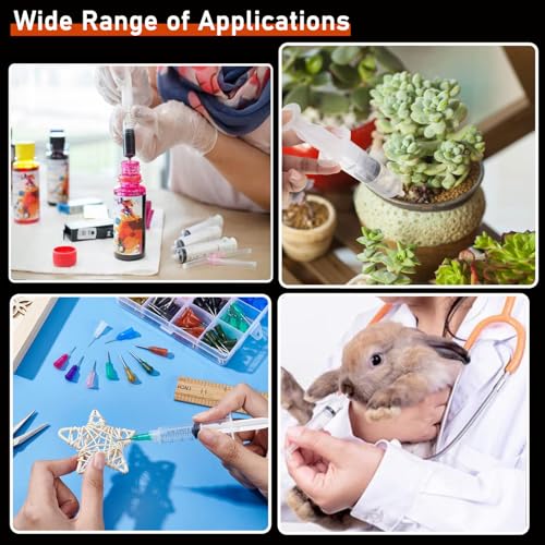 30Pack 10ml Syringe Plastic Luer Lock Syringe Without Needle for Scientific Labs,Feeding Pets Individually Sterile Sealed