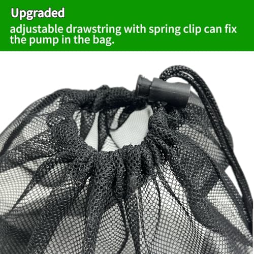 17.7" x17.7" Pond Pump Cover Filter Bag, Black Media Bag Large Pump Mesh Bag for Outdoor Water Ponds Filters, Water Filter Pump, Outdoor Ponds, Garden, Swimming Pool (1, 17.7" x17.7") - size: 17.7" x17.7"