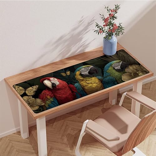 Bird Mouse Pad, Butterfly Extended Large Desk Mat 28x16in, Gaming Mouse Pad with Non-Slip Rubber Base, Stitched Edges Mousepad Waterproof, Computer Desk Accessories, Keyboard Mat, for PC Gaming 6-8070 - color: Bird10, size: 28x16in