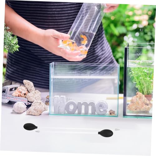 Toyvian 2pcs Aquarium Water Changer: Manual Fish Tank Cleaner for Waste Cleaning - Reusable and High-Efficiency Dropper Pipette for Mini Gravel and Poop Cleaning