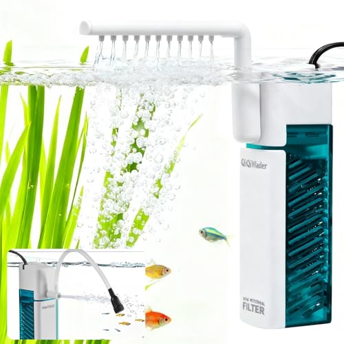 Small Aquarium Filter, Fish Tank Filter, Suitable for 10-20 Gallon Fish Tanks, 5W 110GPH with Two Modes Switching Function. - size: 5W