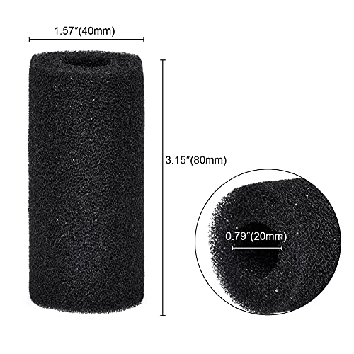 4PCS Pre-Filter Foam Sponge Roll Aquarium Filter Intake Cover for Aquarium Fish Tank (Large)
