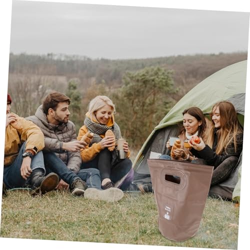 YARNOW Collapsible Camping Bucket Water Basin Outdoor Multi-function Folding Bucket for Camping Fishing Beach Travel