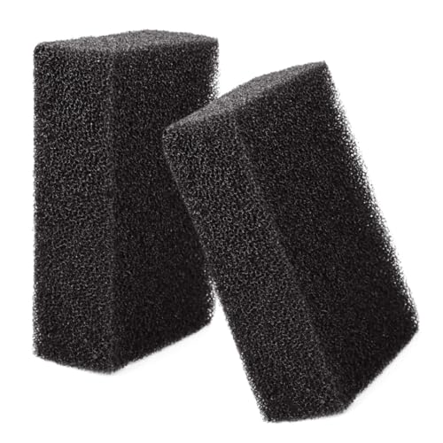 2 Pack 7.5"x 4.7" x 2.75" Aquarium Filter Foam Sponges - Cut-to-Size Media Pad Sheets for Fish Tanks, Ponds & Sump Dividers