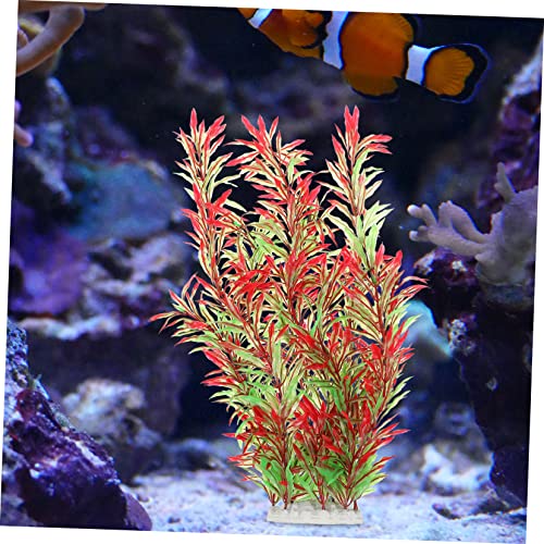 1pc Artificial Aquatic Plant Decor for Aquarium Faux Water Grass Ornament Landscape Decoration for Fish Tanks Vitality and Provides Hiding Spots for Fish