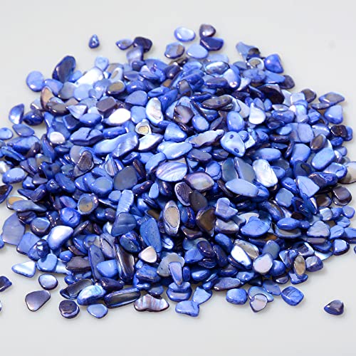 QICQDRAM Crushed Shells for Crafts About 2LB (900g/31.74oz) Small Natural Crushed Shells Bulk for Crafts DIY Beaching Wedding Decoration Vase Fillers - color: Deep Blue, size: 2LB (900g/31.74oz)